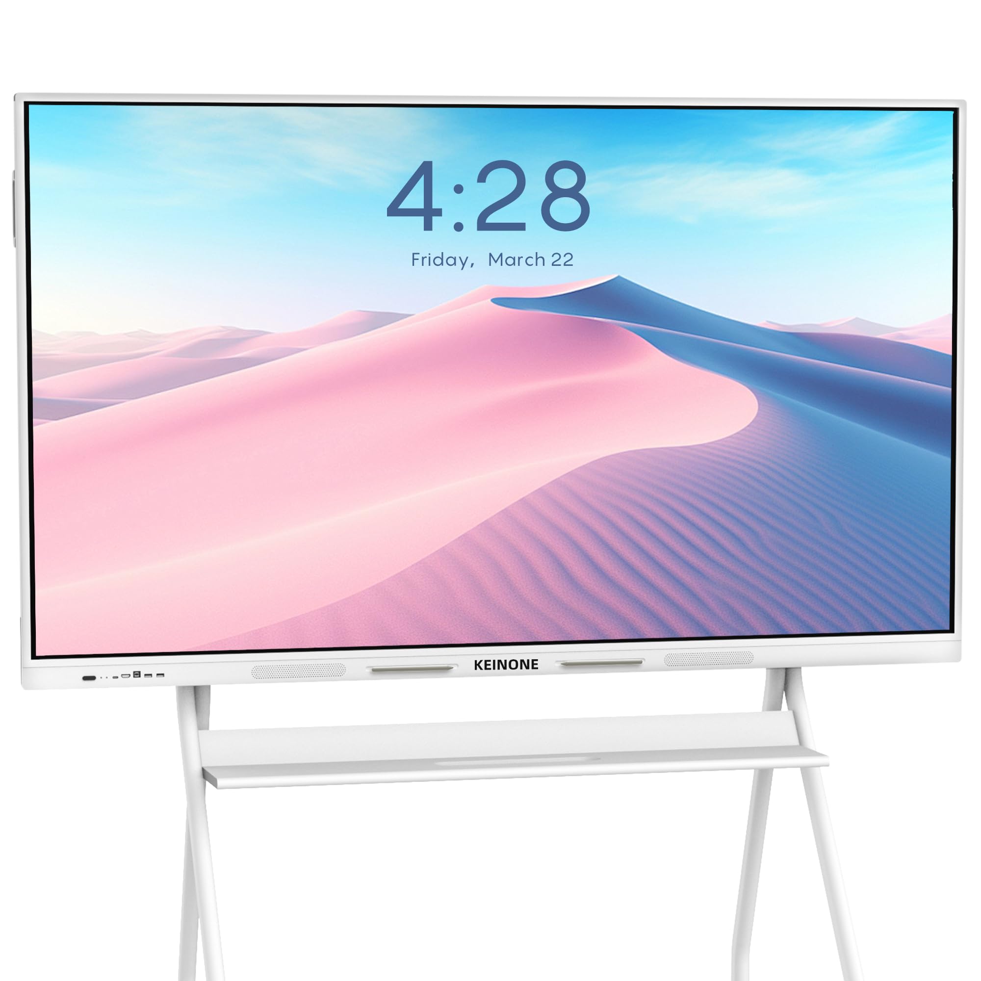 KEINONE 75" 4K 8+128 GB Interactive Smart Board & USB Video Conference Camera 90° Wide Angle for Home Office School Classroom