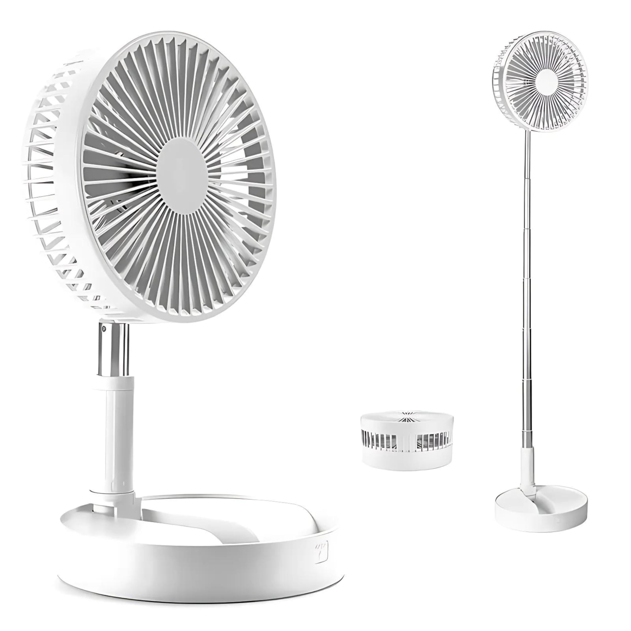 Mabron Upgraded Oscillating Fan Height Adjustable Folding & Portable Fan Rechargeable Battery Operated Fan with 4 Speeds Strong Wind for Home Travel Camping Fan-ππ ππππ«π¬ πππ«π«ππ§ππ²