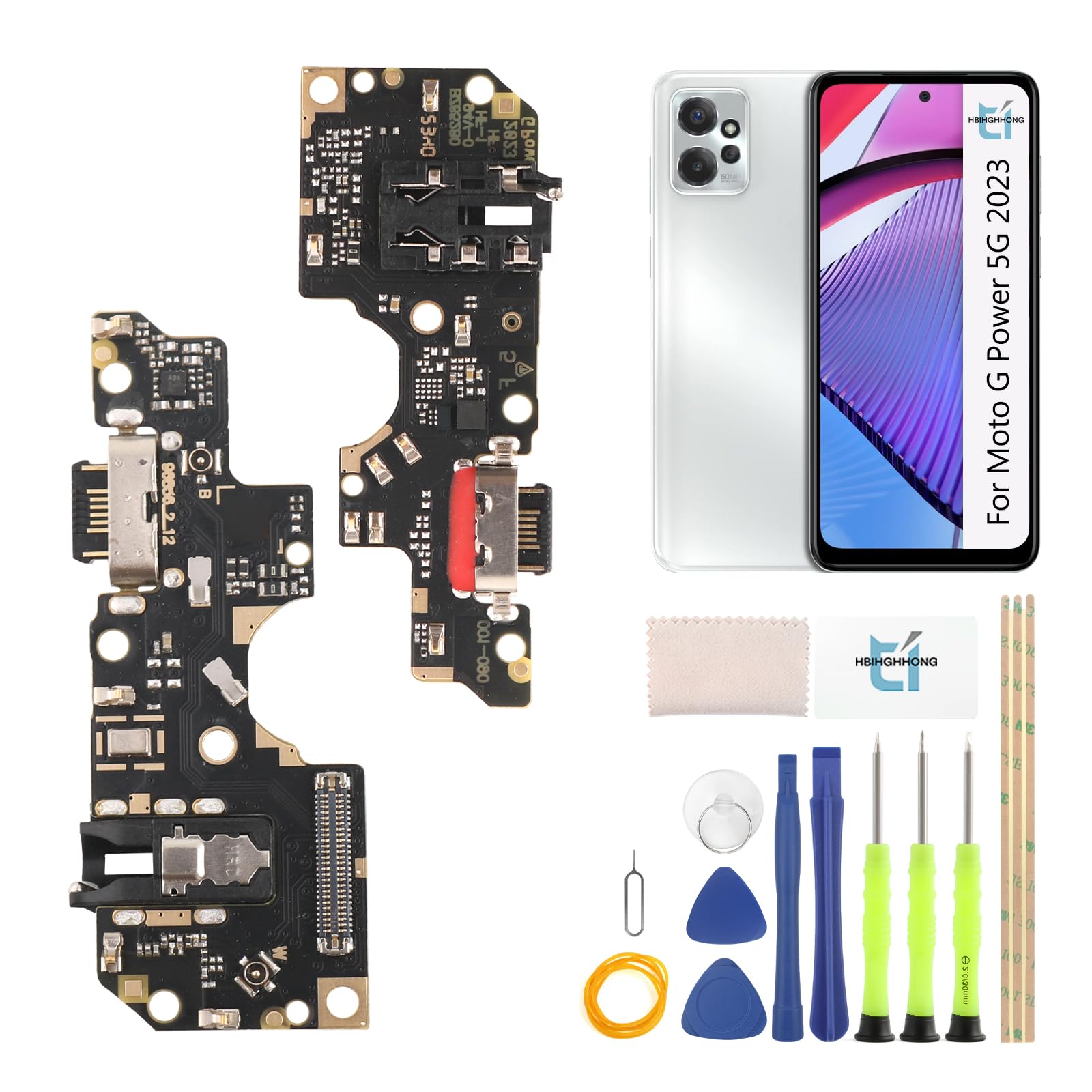 HBIHGHHONG USB Charging Port for Motorola Moto G Power 2023 5G Dock Connector Replacement for G Power 2023 5G XT2311 Charger Port Dock Board Repair Parts