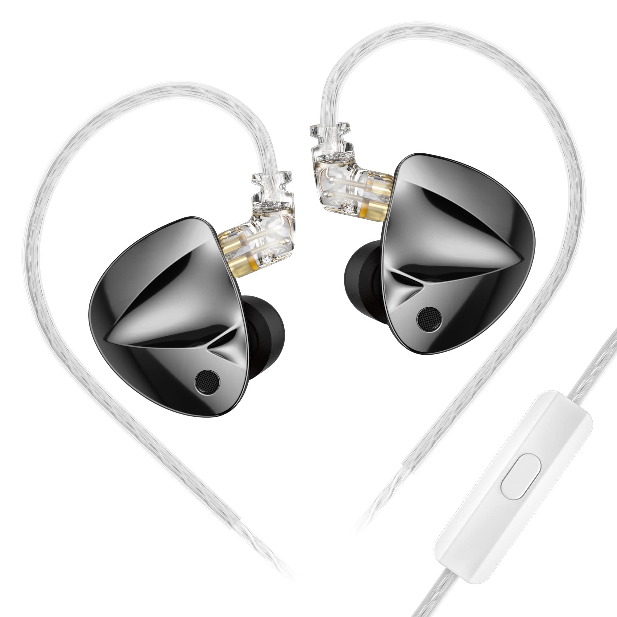 KZ D-Fi in Ear Monitor Headphones High Performance Flagship Dynamic IEMS,Dual-Magnet&Dual-Cavity Dynamic Driver Wired Earbuds Gaming Earbuds with Tuneful Bass for Musicians (Standard Version)