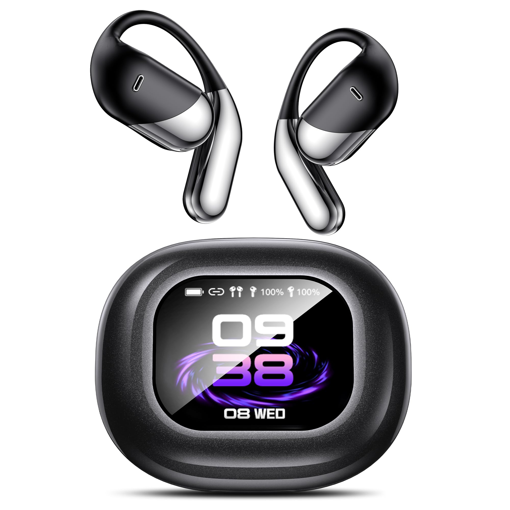 AI Translation Earbuds 144 Languages Real-Time 2-Way Voice Translator Earphones, Bluetooth 5.4 OWS Open-Ear Comfort, Hi-Fi Music & Call, Smart Touch+App, Gift for Travel Business Language Learning