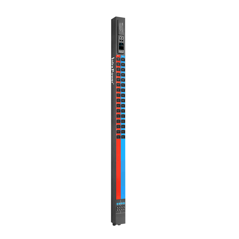 3.68kW Single Phase Dual Feed 16A/230V Monitored PDU, 32 x C13 Outlets, EN60309 Input Plug, 10ft Cord, 0U Vertical