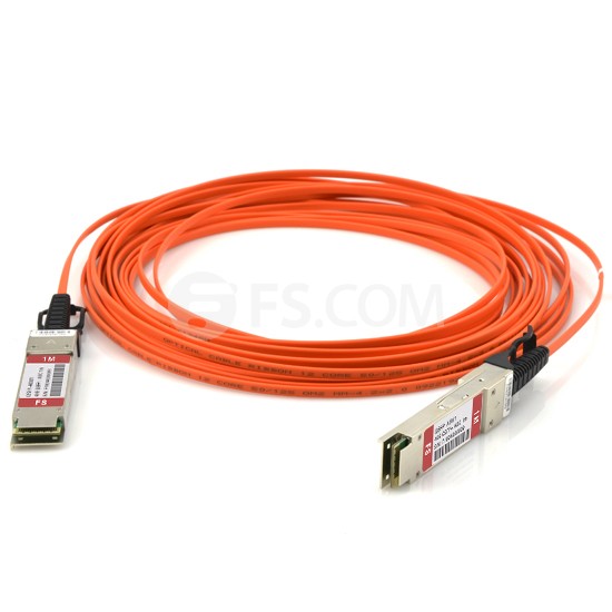 1.25m (4ft) 40G QSFP+ Active Optical Cable for FS Switches